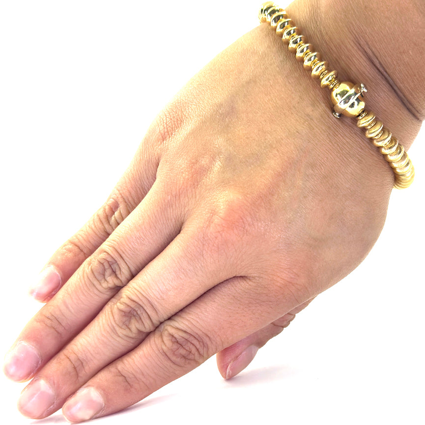 Satin Finish Yellow Gold Bracelet