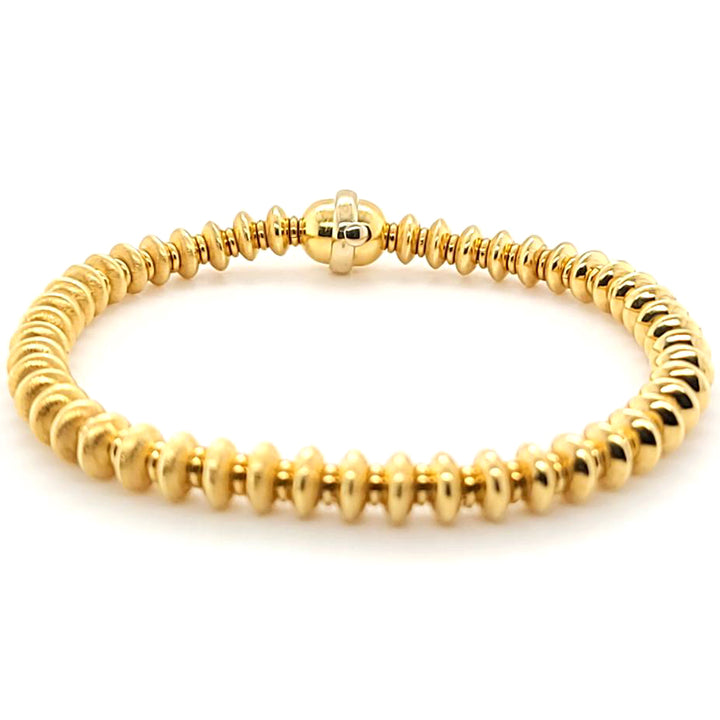 Satin Finish Yellow Gold Bracelet