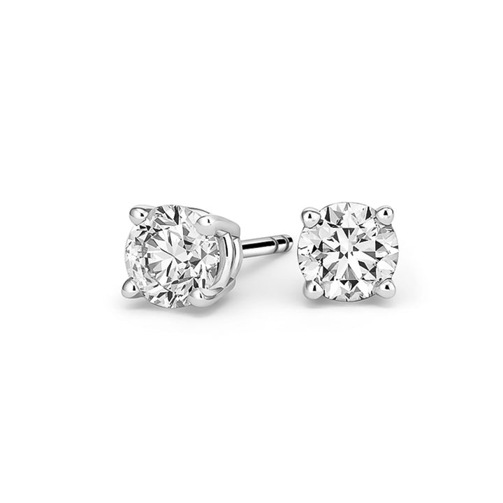 4-Prong Diamond Stud Earrings