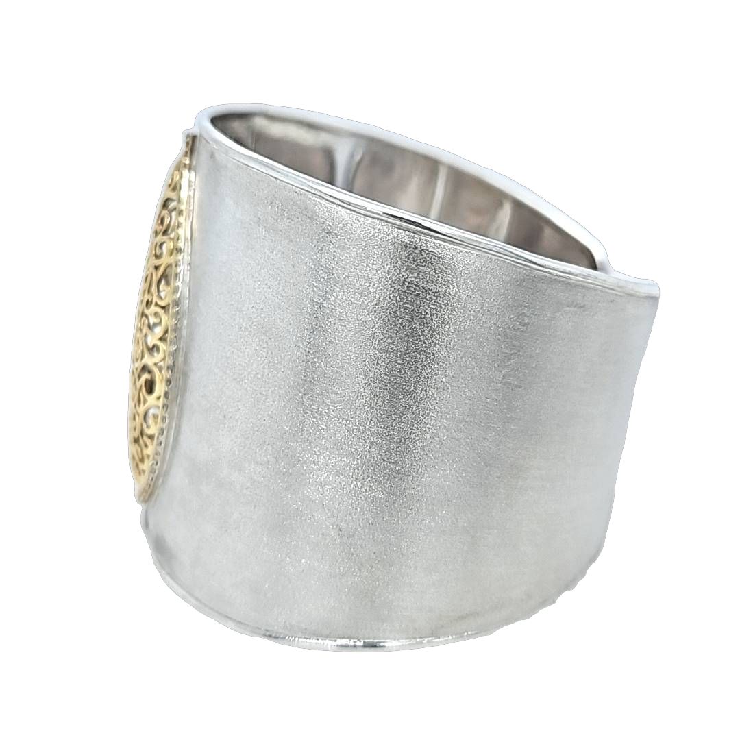 Two Tone Diamond Bangle