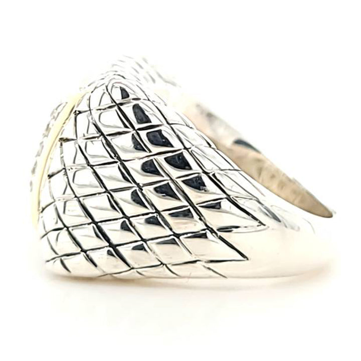 Pave Diamond Cushion Ring