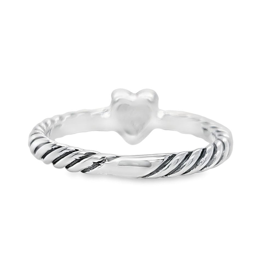 Pave Diamond Heart Ring