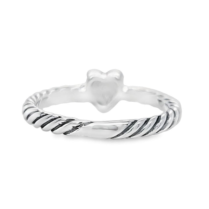 Pave Diamond Heart Ring