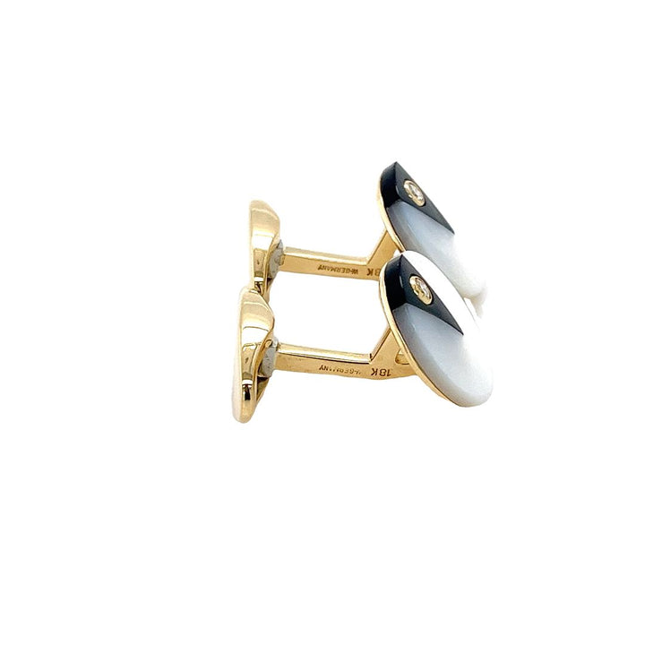 Onyx Mother of Pearl Cufflinks