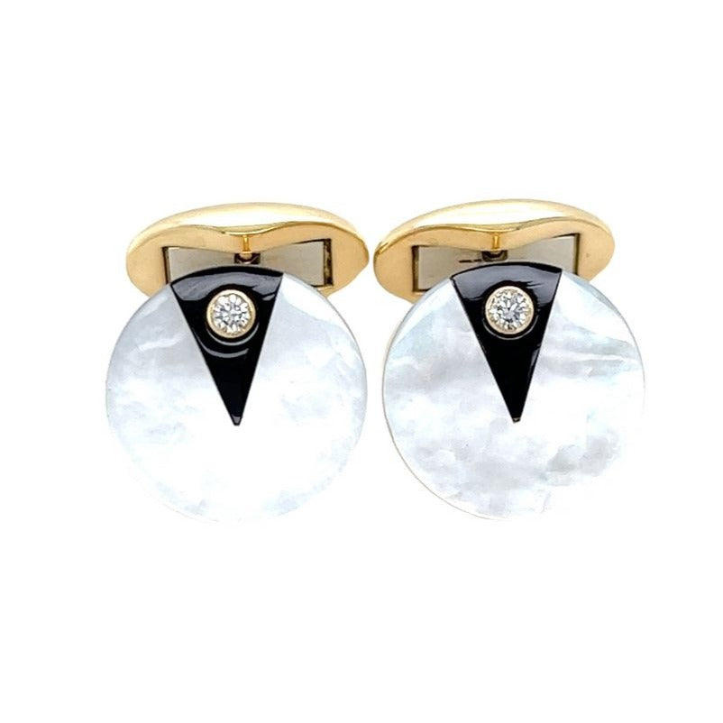 Onyx Mother of Pearl Cufflinks