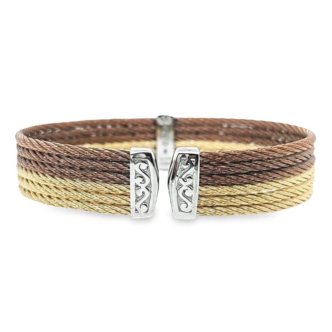 Chocolate & Champagne Cable Cuff