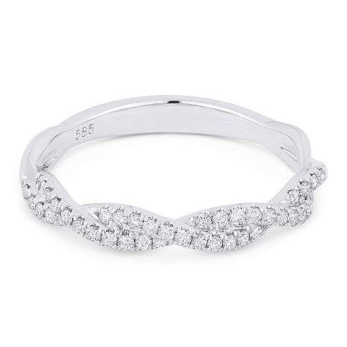 0.22 Carat Diamond Twist Band