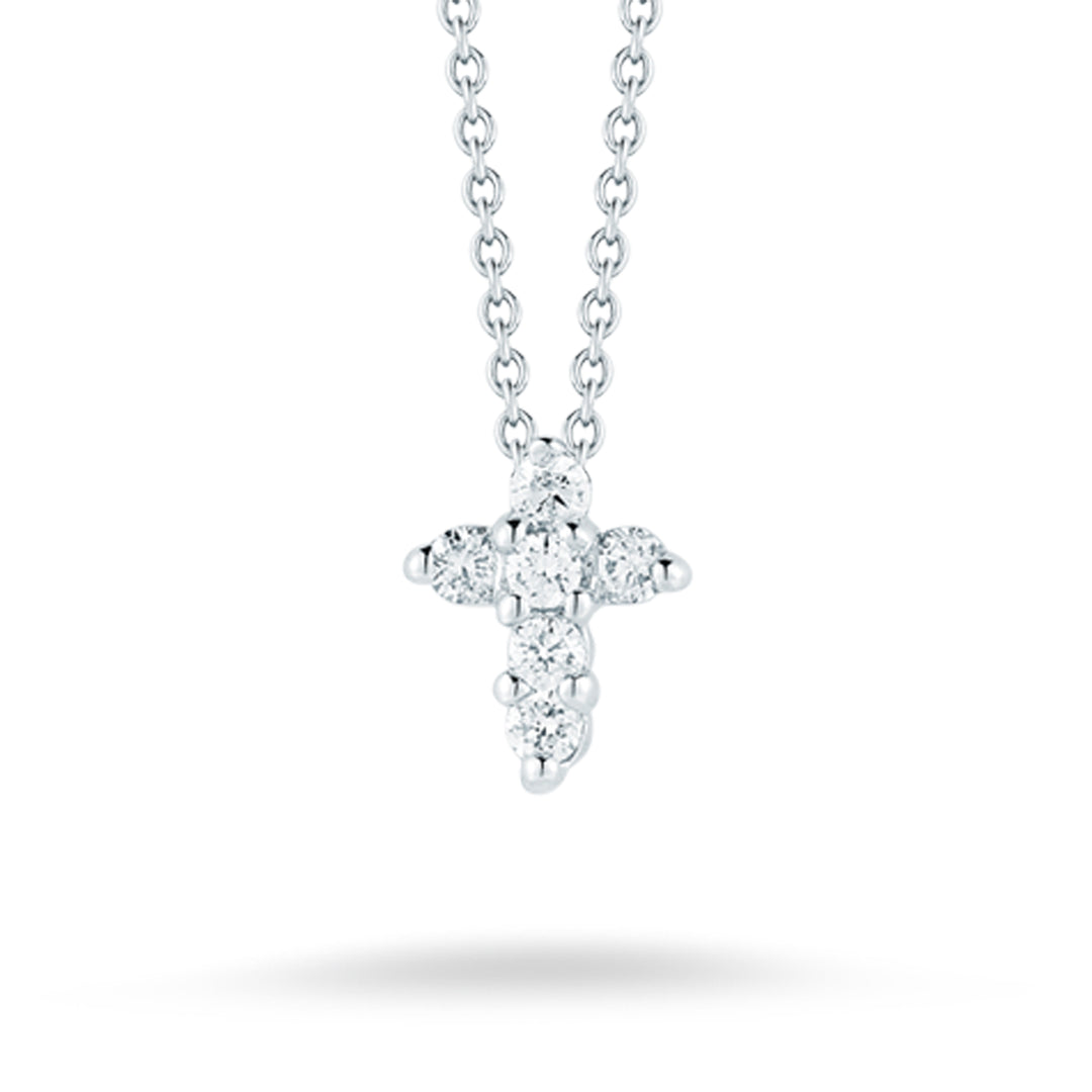 Tiny Treasures Baby Diamond Cross Necklace