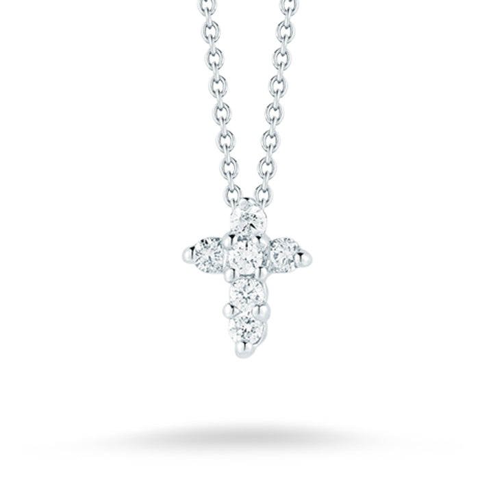 Tiny Treasures Baby Diamond Cross Necklace