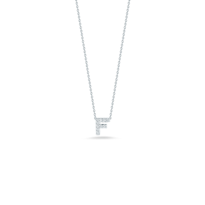 Tiny Initial "F" Necklace