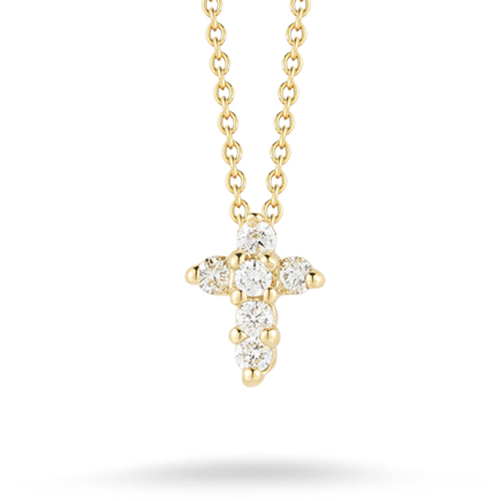 Tiny Treasures Baby Diamond Cross Necklace