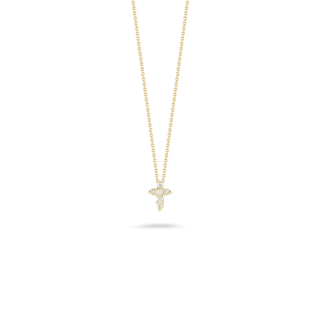 Tiny Treasures Baby Diamond Cross Necklace