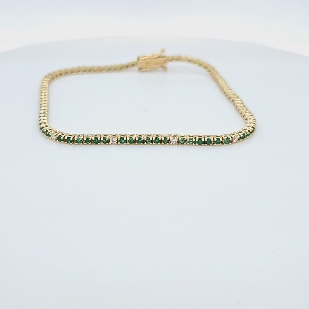 Emerald and Diamond Bracelet