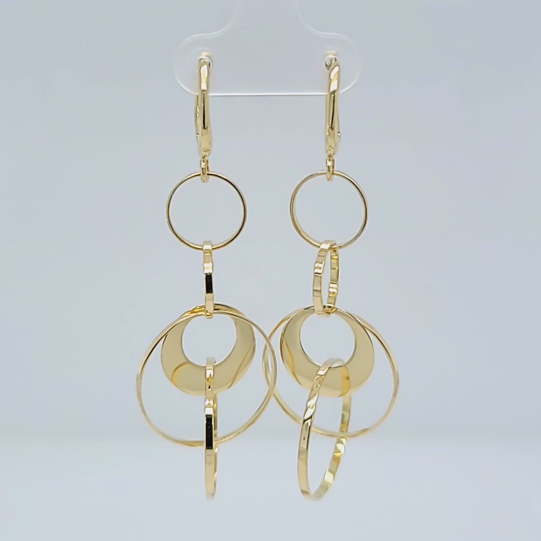 Dangle Disk Earrings