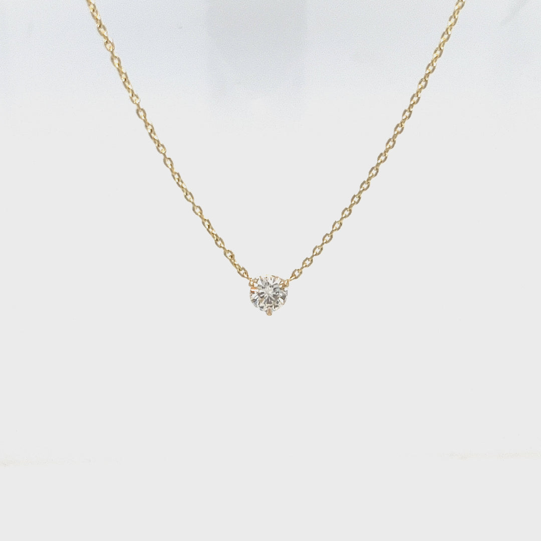 Diamond Solitaire Necklace