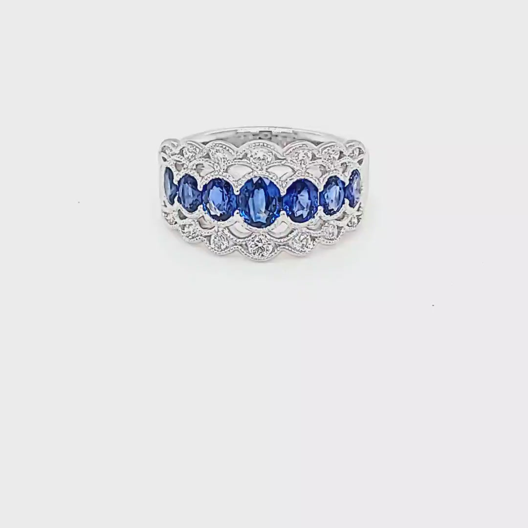 Sapphire and Diamond Ring