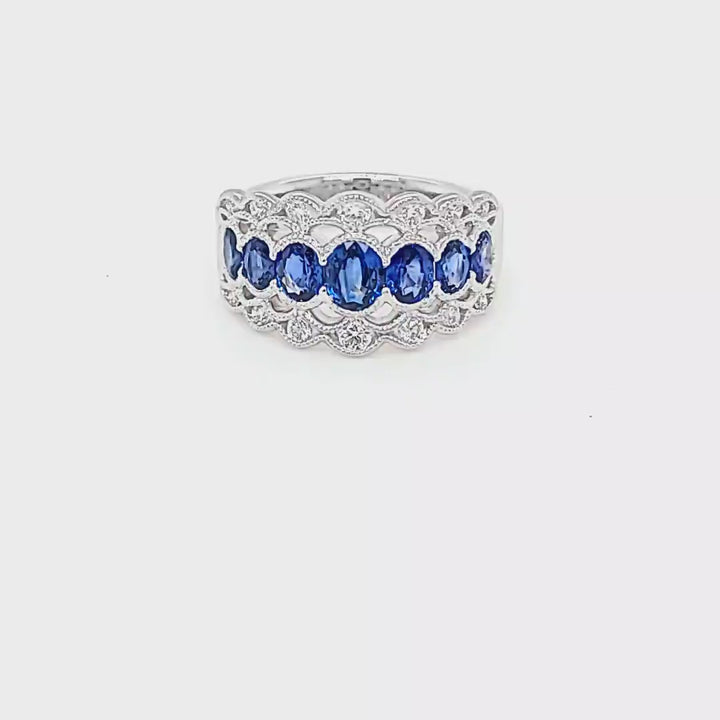 Sapphire and Diamond Ring