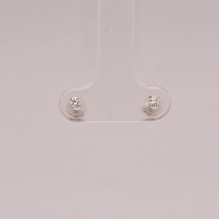 0.10 Carat Diamond Stud Earrings