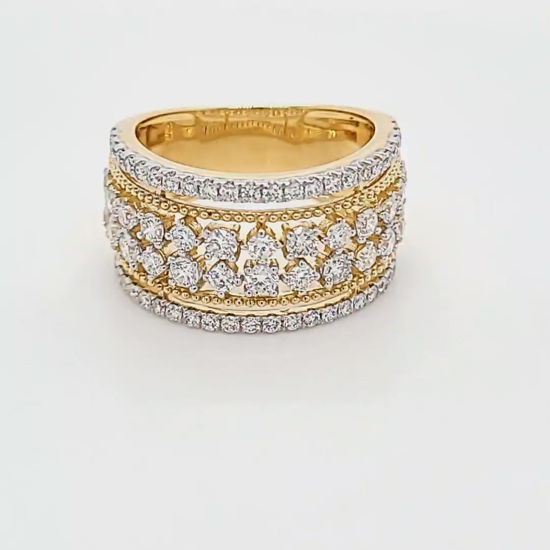 Openwork Diamond Ring