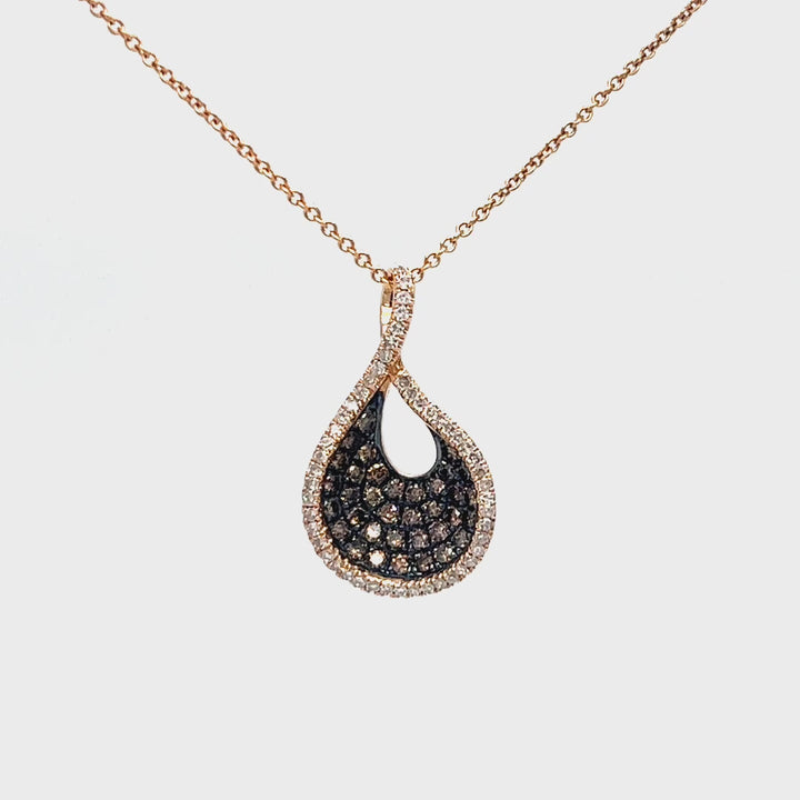 Chocolate Diamond Pendant Necklace