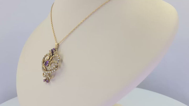 Art Nouveau Pendant Necklace