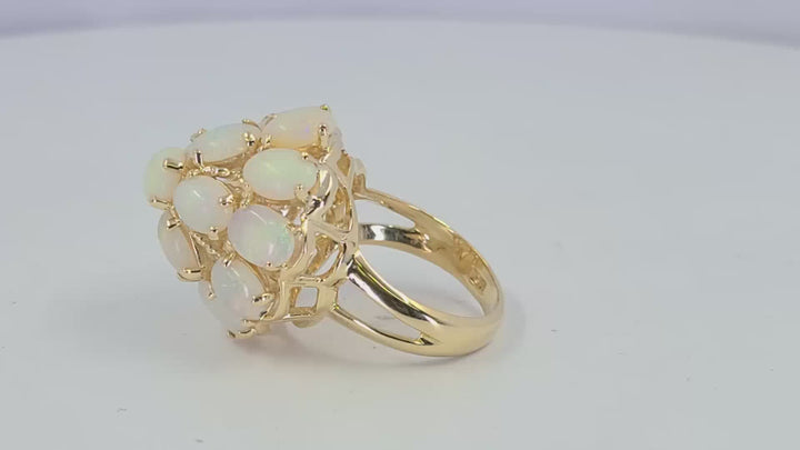 Opal Pyramid Ring