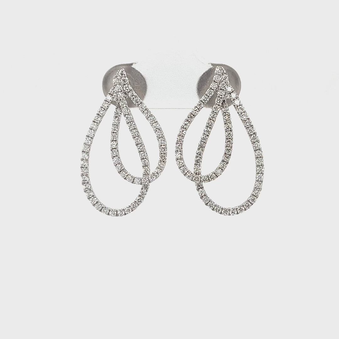 Diamond Petal Earrings