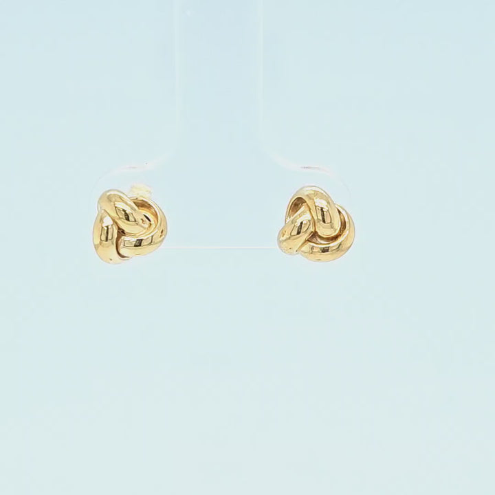 Yellow Gold Knot Studs