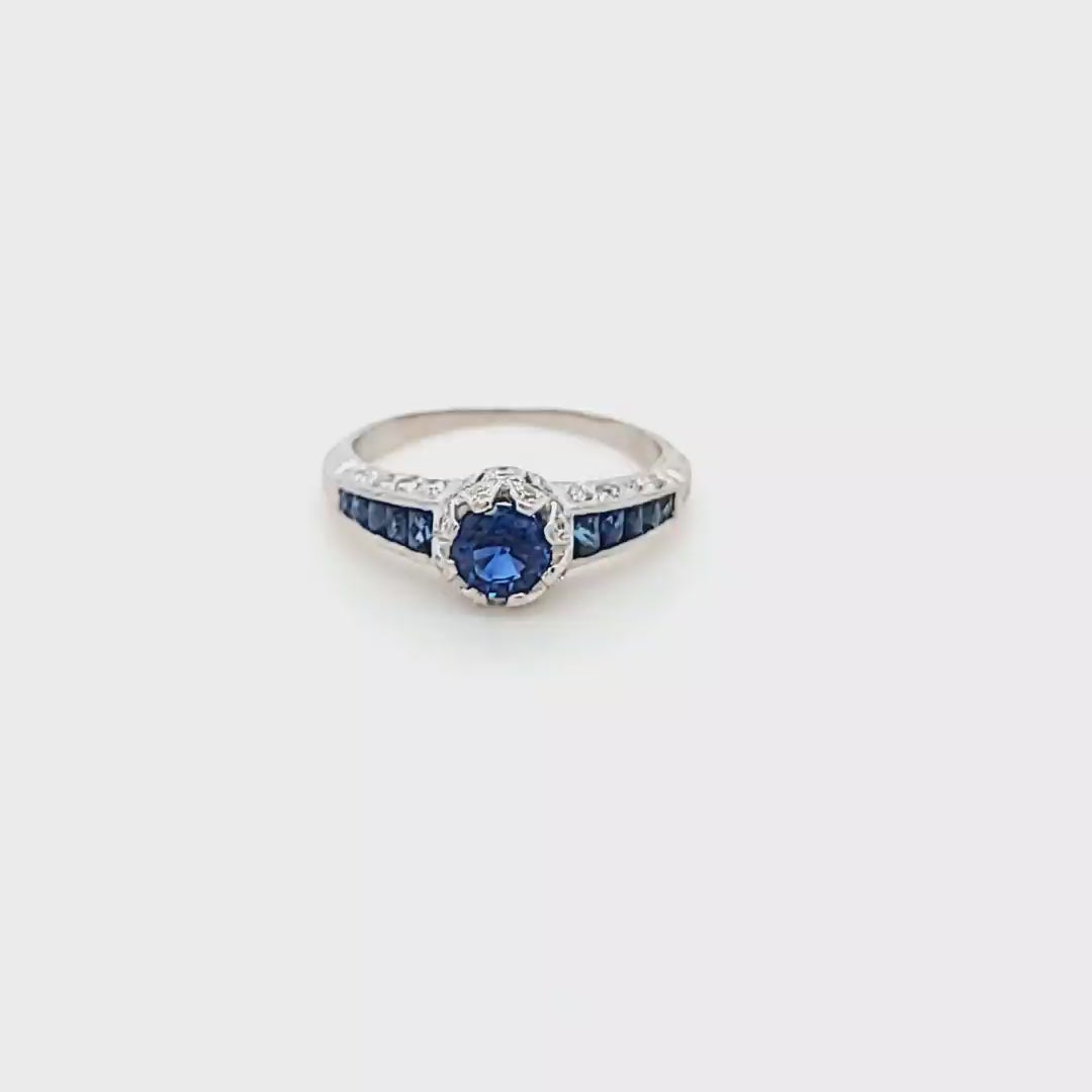 Sapphire and Diamond Ring