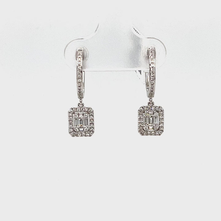 Diamond Drop Earrings