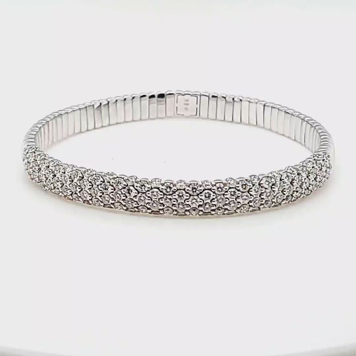 Pave Diamond Stretch Bracelet