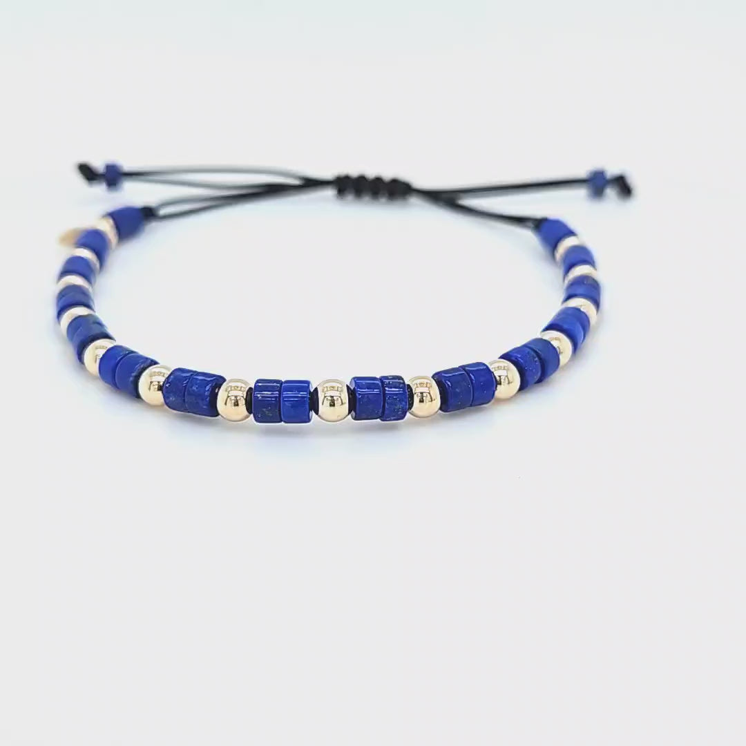 Lapis Lazuli Bead Bracelet