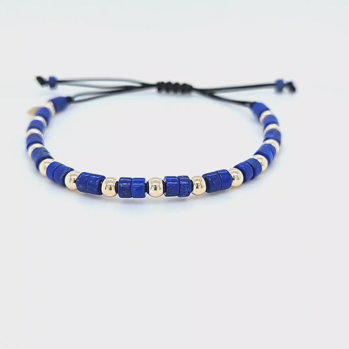 Lapis Lazuli Bead Bracelet