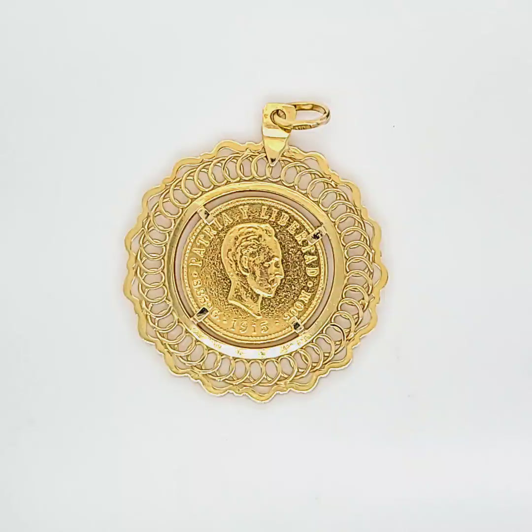 Cuban 5 Peso Pendant