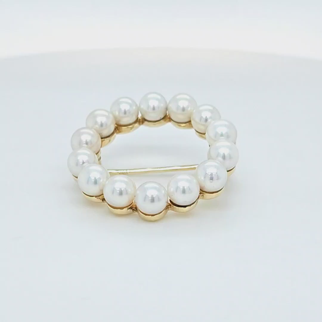 Pearl Circle Pin