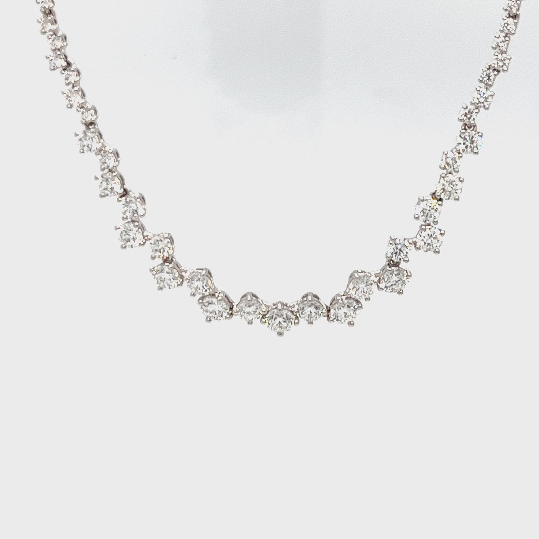 Zig Zag Diamond Necklace