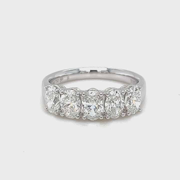 5 Oval Diamond Band