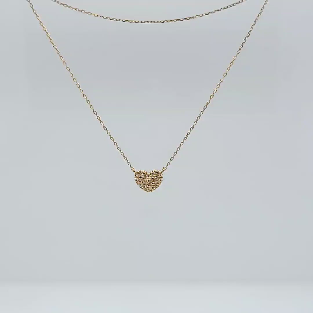 Petite Heart Diamond Necklace