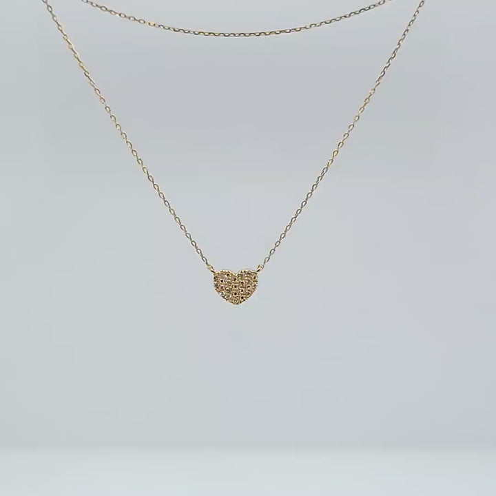 Petite Heart Diamond Necklace