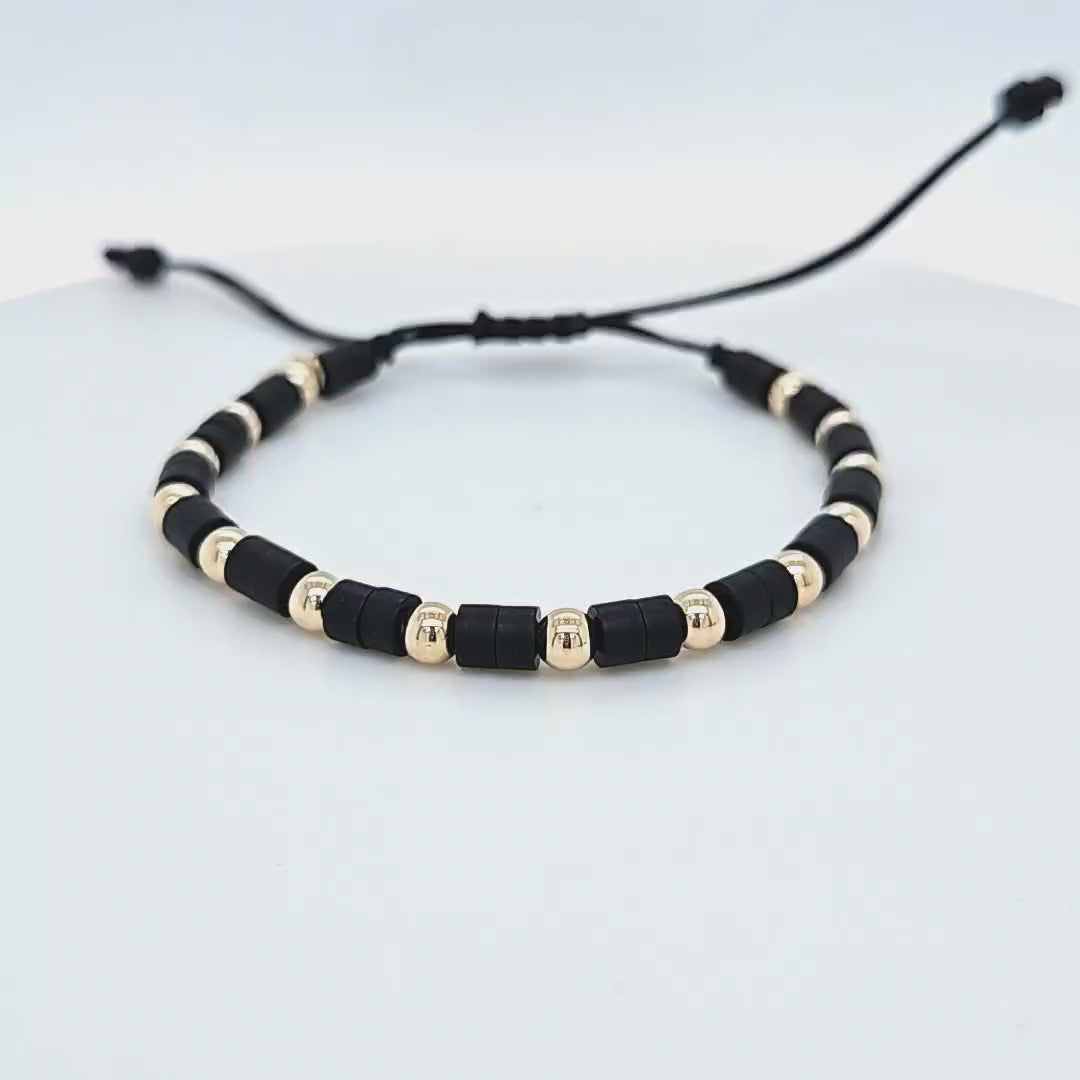 Onyx Bead Bracelet