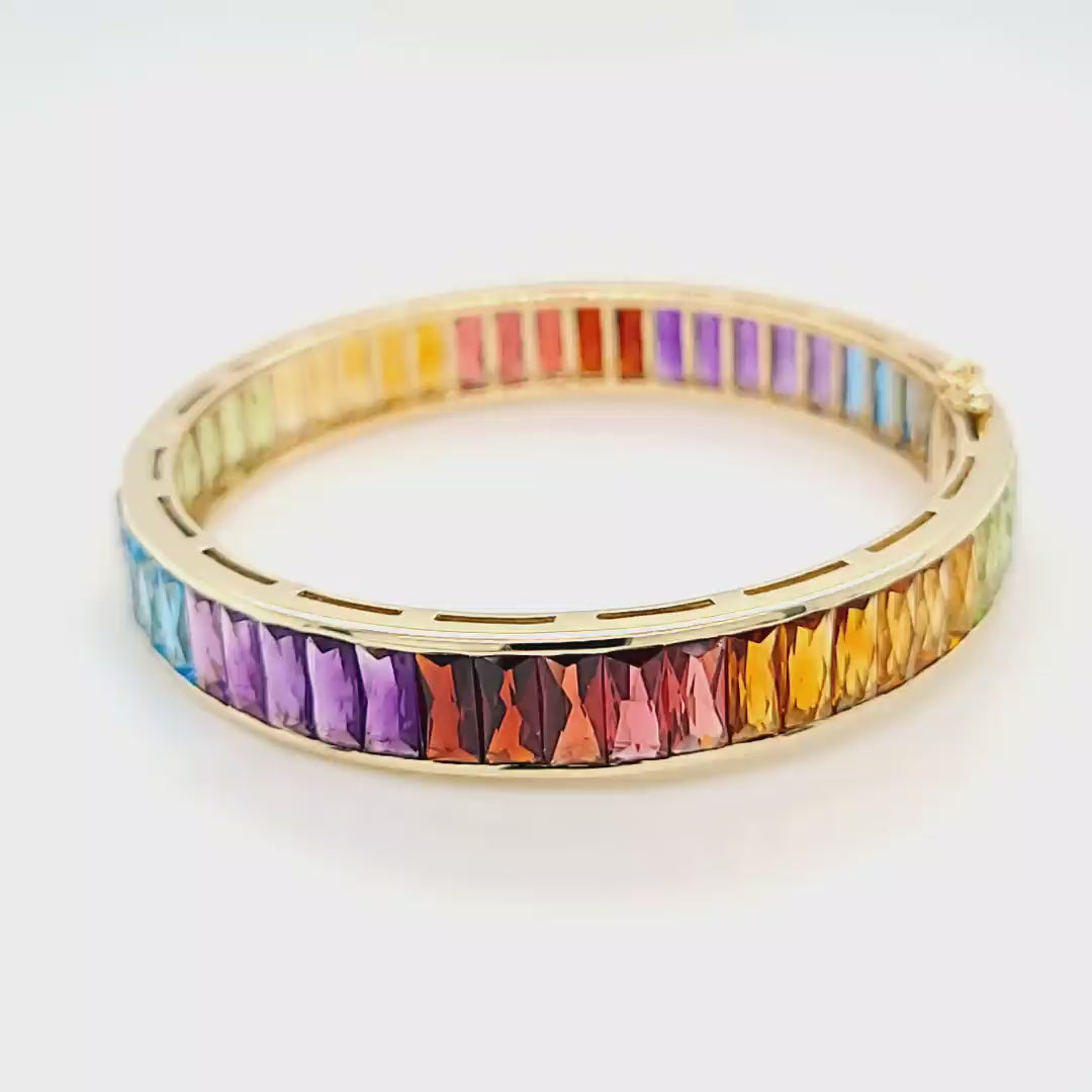 Multicolor Gemstone Bangle