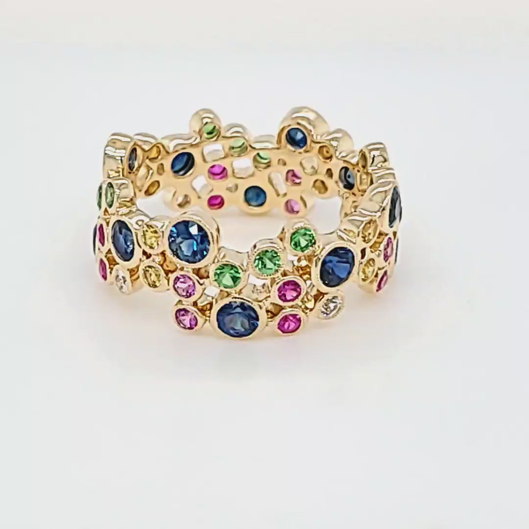 Multicolor Gemstone Band