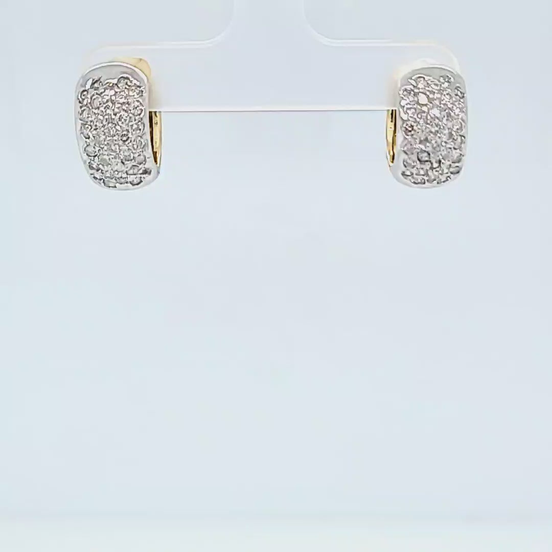 Reversible Huggie Hoop Earrings