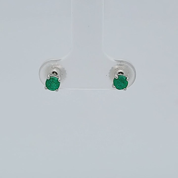 Emerald Baby Stud Earrings