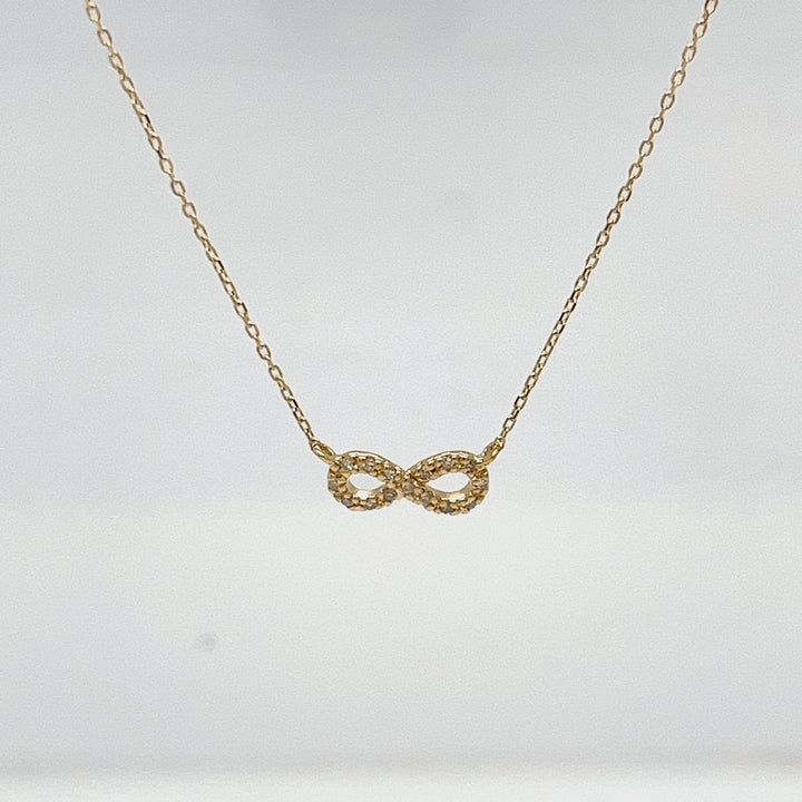 Infinity Diamond Pendant Necklace