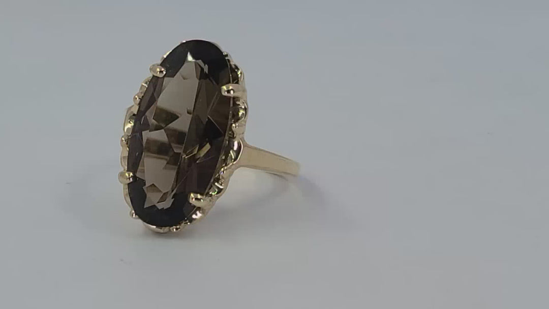 Smokey Quartz Cocktail Ring