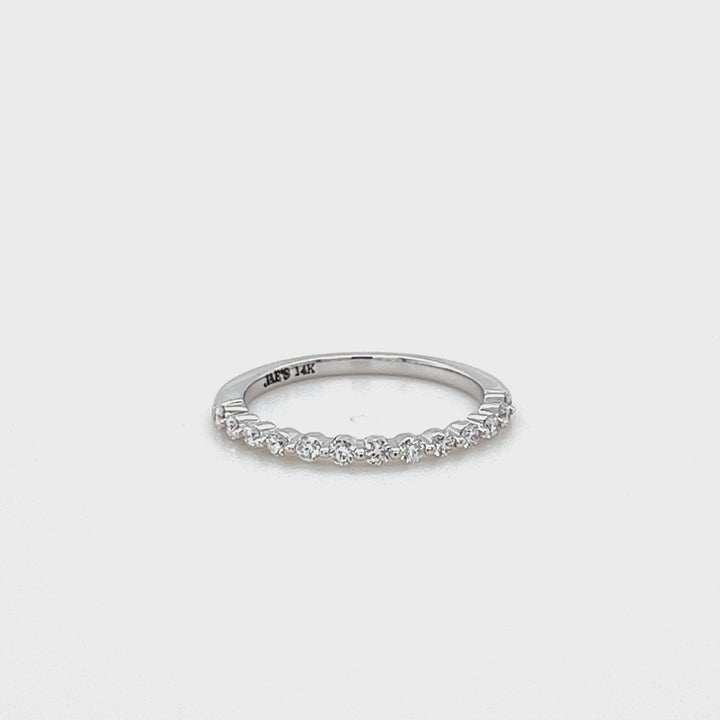 Shared Prong Wedding Band