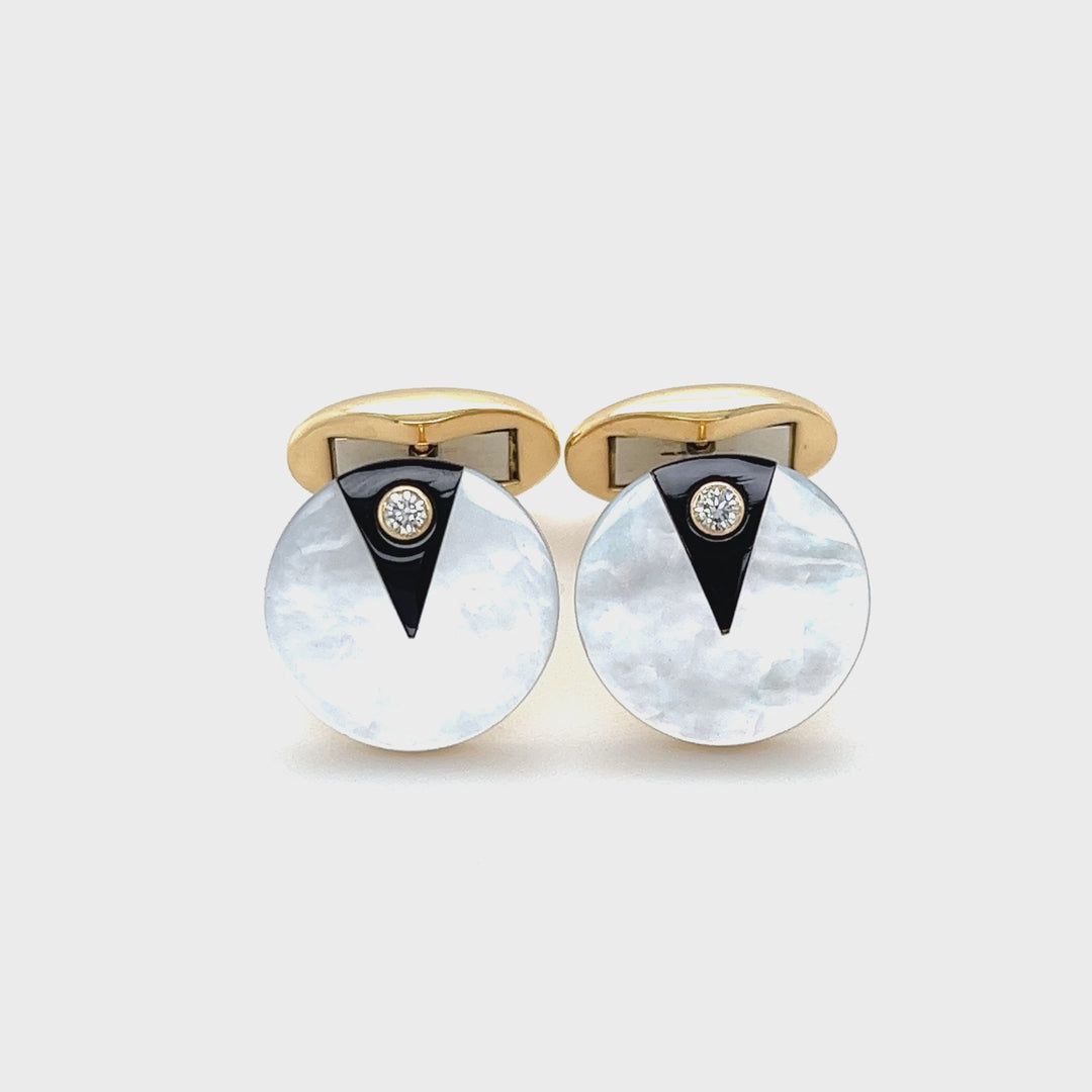 Onyx Mother of Pearl Cufflinks