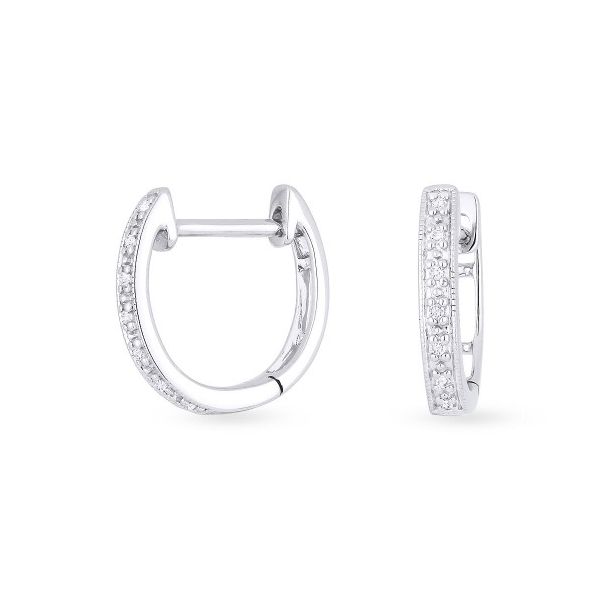 Diamond Huggie Earrings