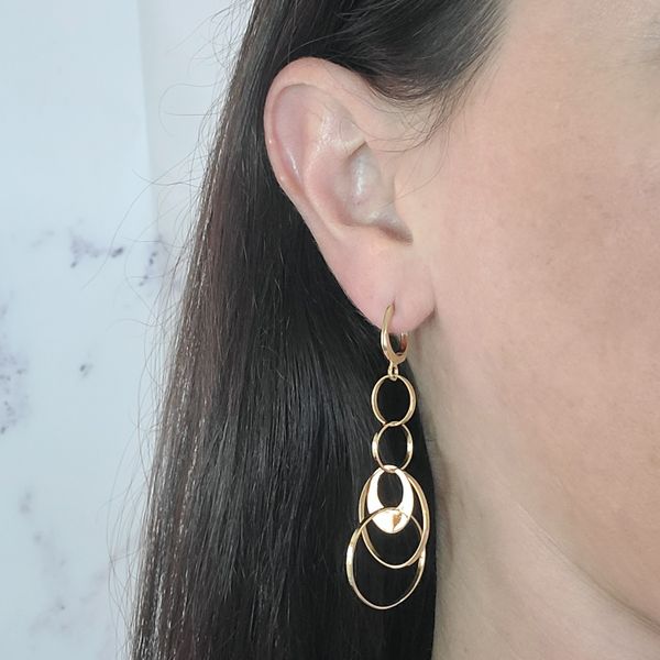 Dangle Disk Earrings